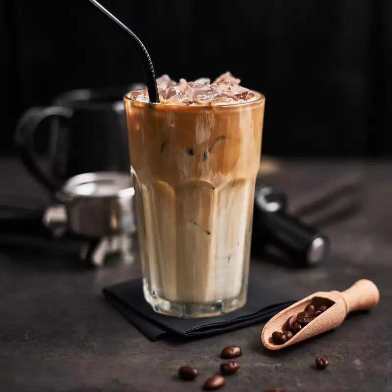 café moulu frappé