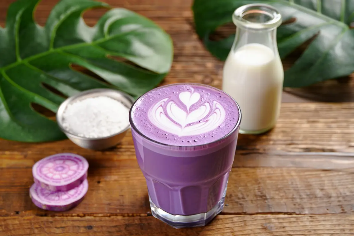 recette ube latte